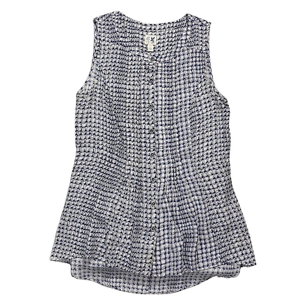Edme & Esyllte Sleeveless Button Front Shirt Anthro